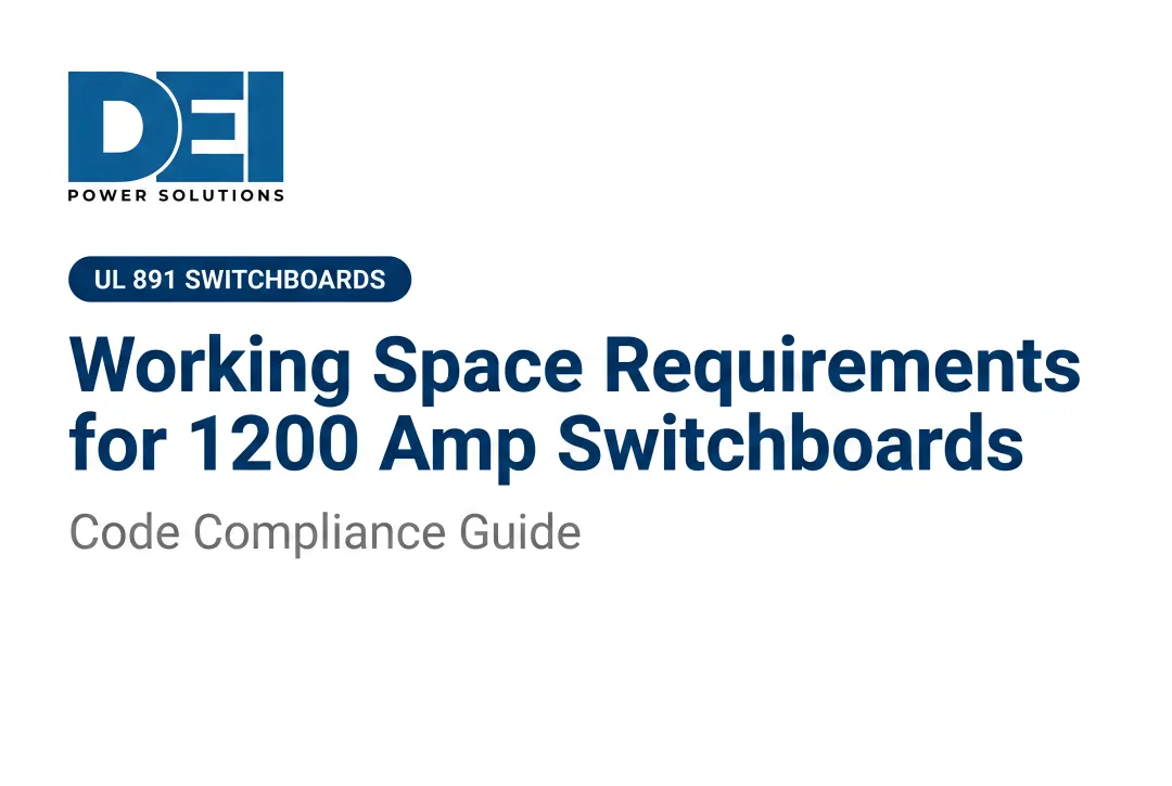 Working Space Requirements for 1200 Amp Switchboards: Code Compliance Guide