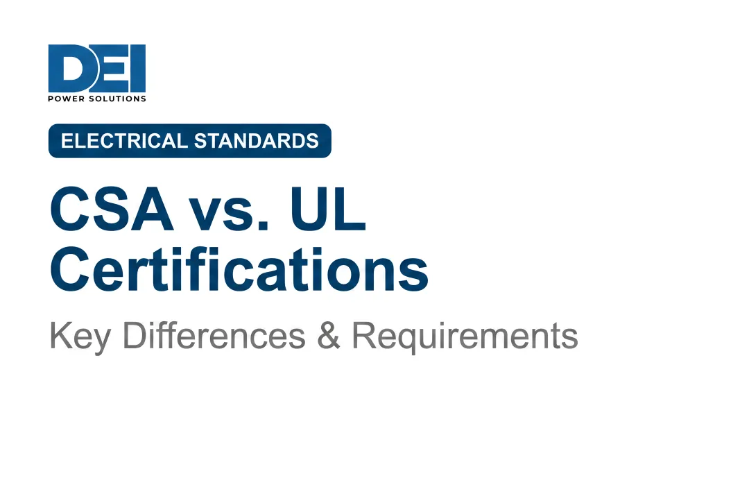 CSA vs. UL Certifications: Key Differences & Requirements