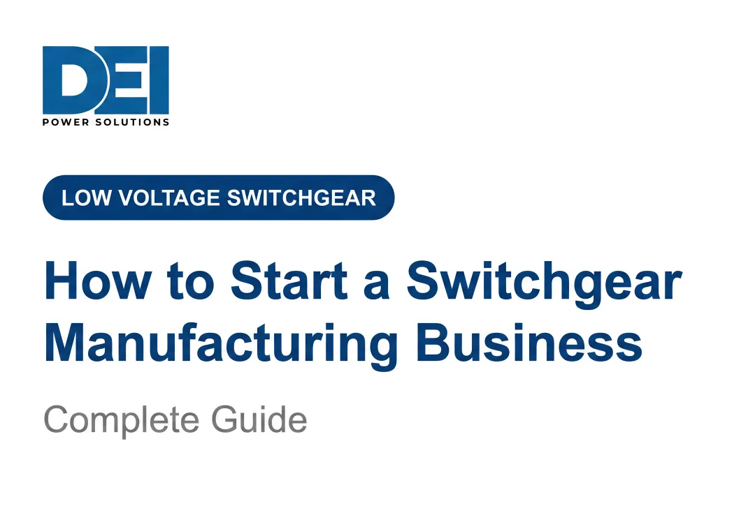 How to Start a Switchgear Manufacturing Business: Complete Guide