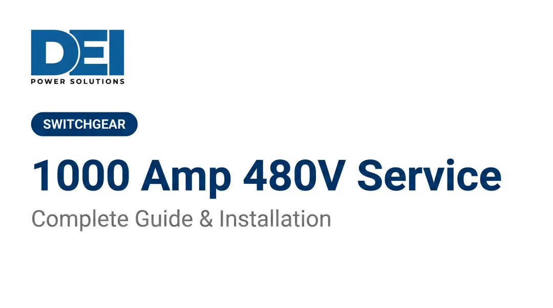 1000 Amp 480V Service: Complete Guide &amp; Installation