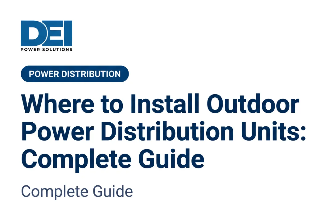 Where to Install Outdoor Power Distribution Units: Complete Guide