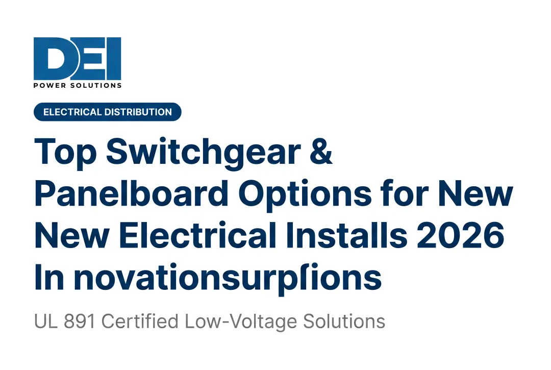 Top Switchgear & Panelboard Options for New Electrical Installs 2026