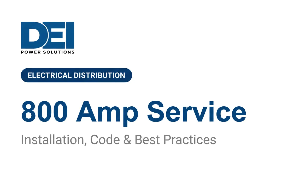 800 Amp Service: Installation, Code & Best Practices