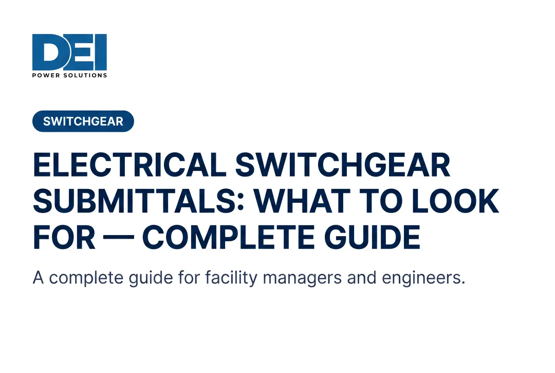 Electrical Switchgear Submittals: What to Look For — Complete Guide