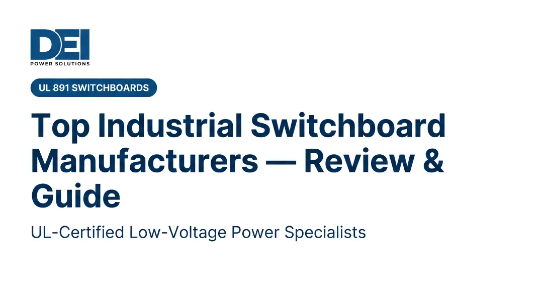 Top Industrial Switchboard Manufacturers — Review &amp; Guide