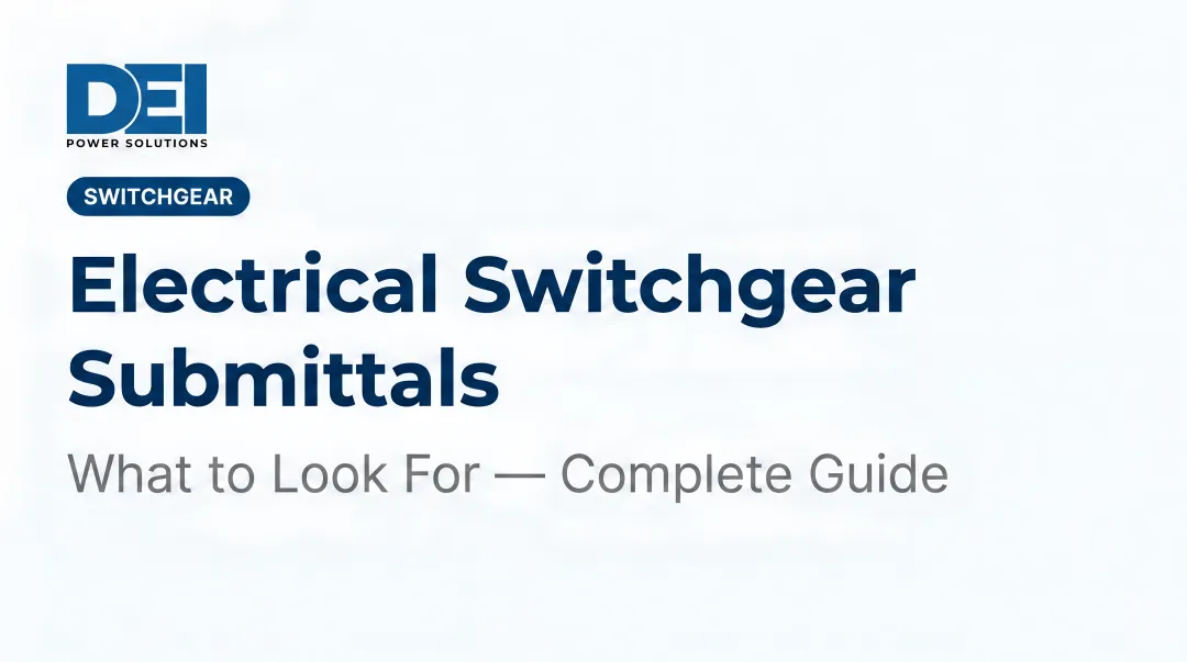 Electrical Switchgear Submittals: What to Look For — Complete Guide