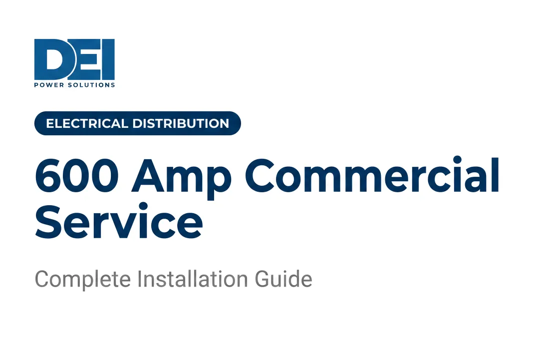 600 Amp Commercial Service: Complete Installation Guide