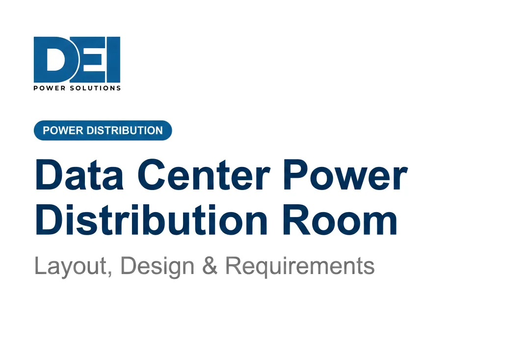 Data Center Power Distribution Room: Layout, Design & Requirements