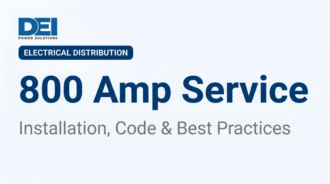800 Amp Service: Installation, Code &amp; Best Practices