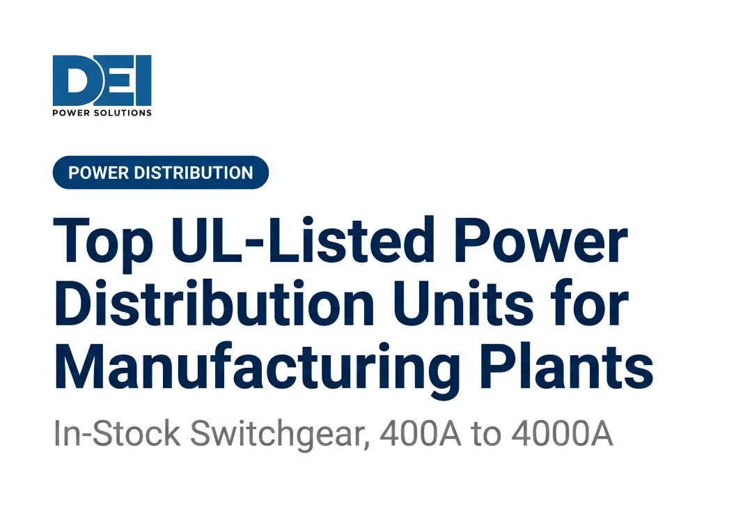 Top UL-Listed Power Distribution Units for Manufacturing Plants