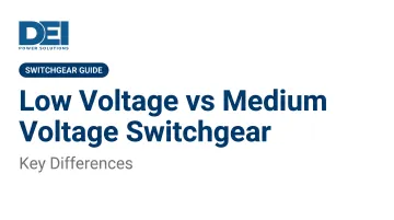 Low Voltage vs Medium Voltage Switchgear: Key Differences