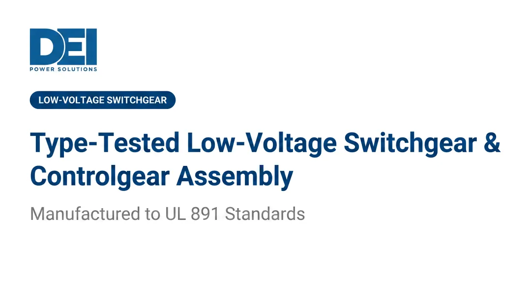 Type-Tested Low-Voltage Switchgear &amp; Controlgear Assembly
