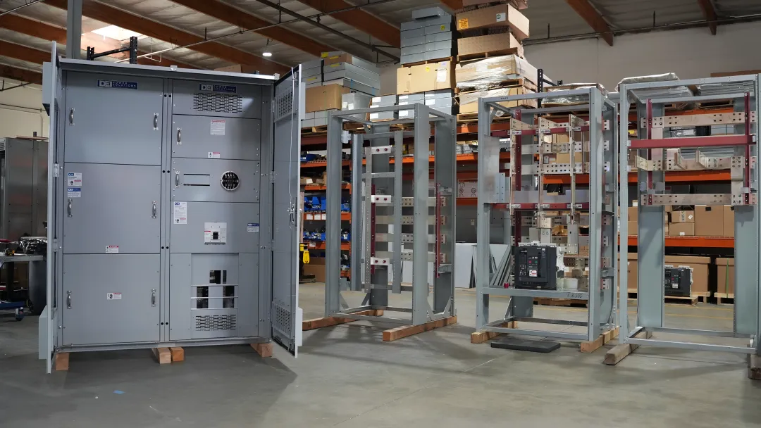 DEI Power UL 891 certified switchboard product line showing amperage and voltage configurations