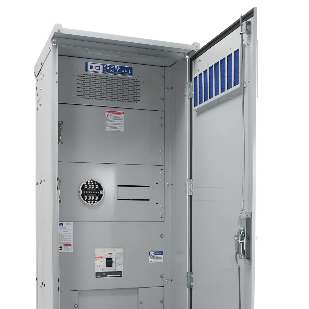 Electrical switchboard lineup in industrial facility