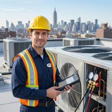 Mission critical HVAC contractor working on commercial systems in Queens NY