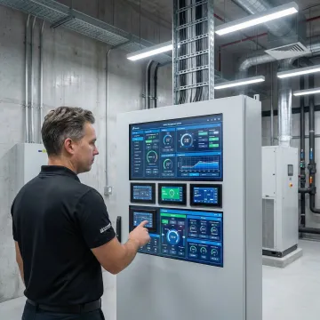 BMS control panel upgrade in a Queens commercial building