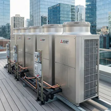 Mitsubishi City Multi VRF system installed in a Long Island City commercial building