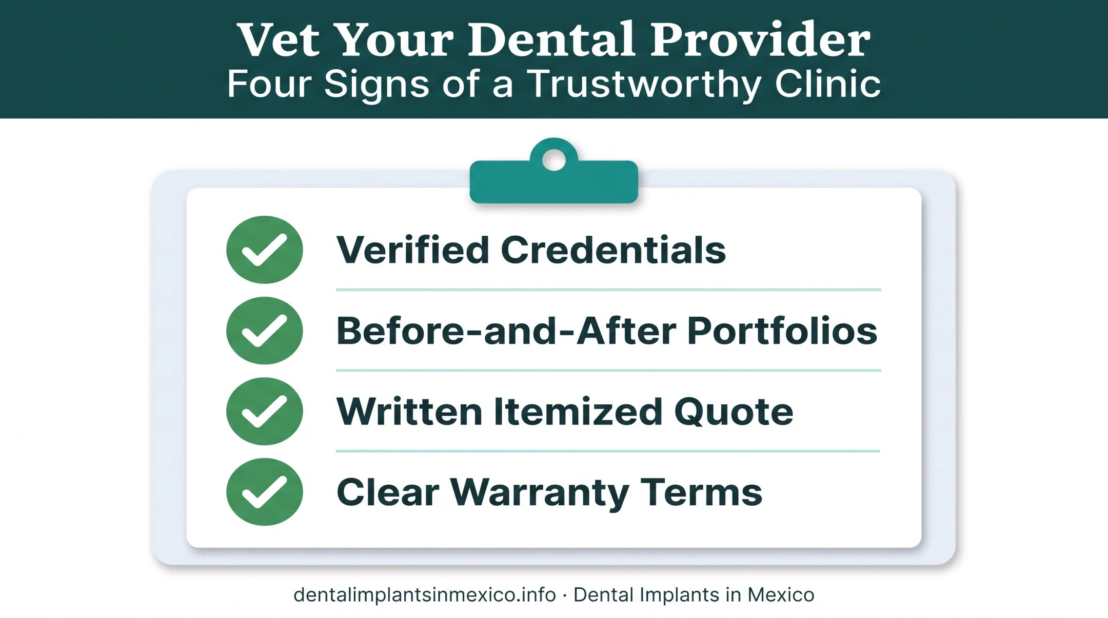 Dental clinic vetting checklist for choosing a trustworthy veneer provider