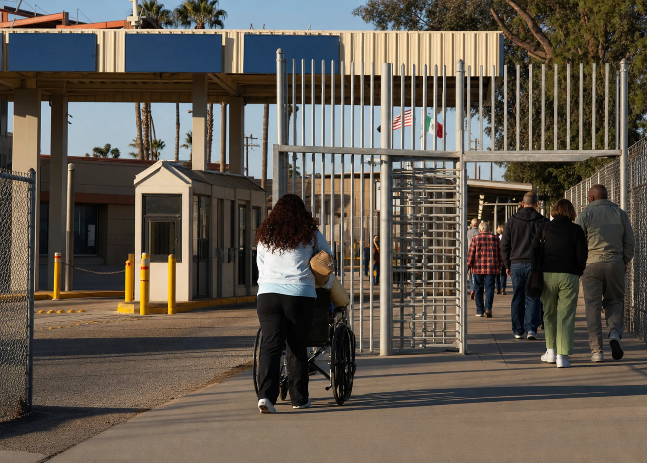Los Algodones Mexico border crossing near dental clinic area