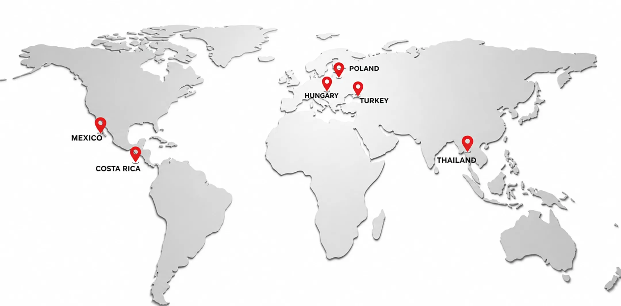 World map highlighting top dental implant tourism destination countries