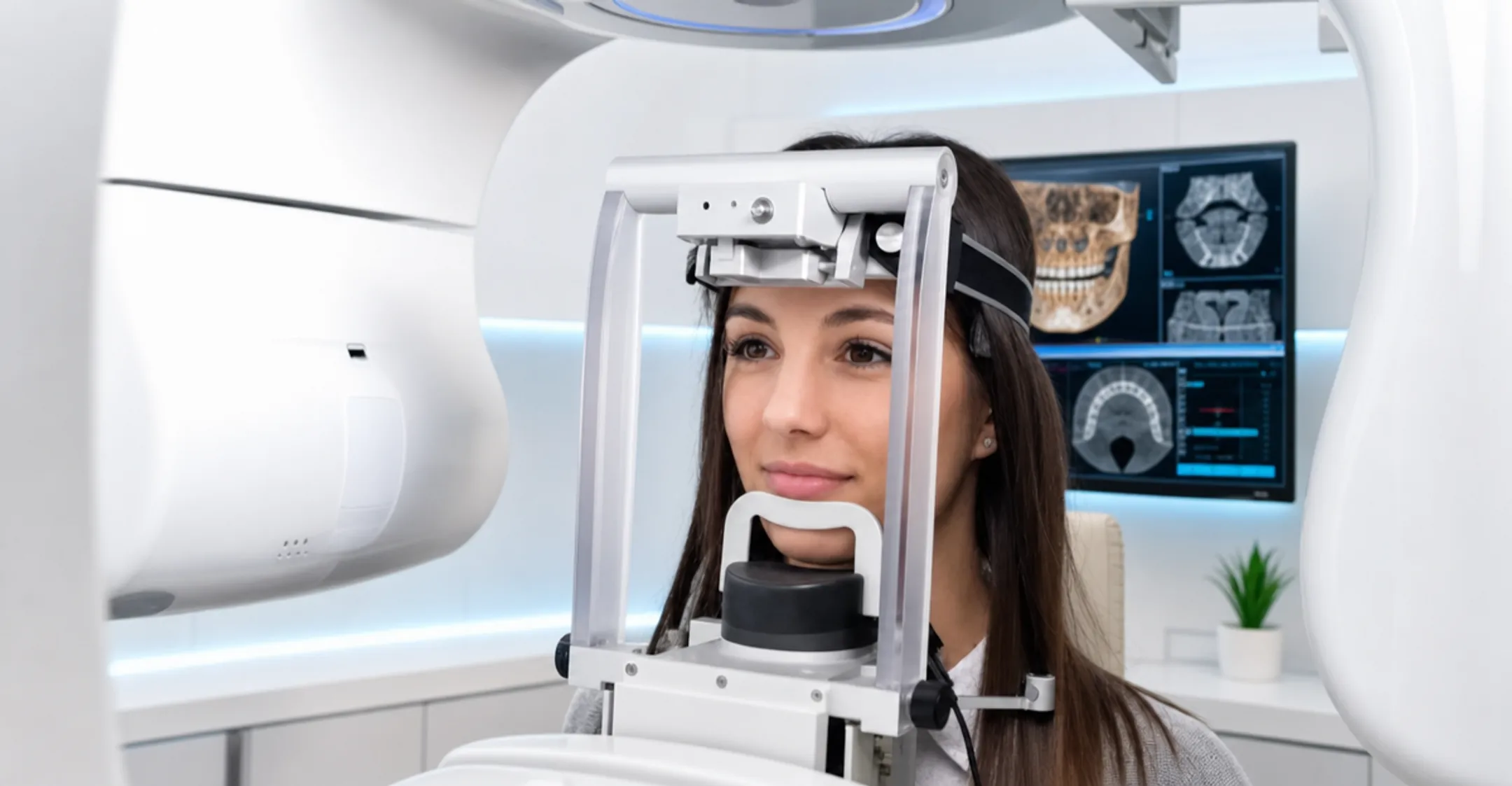 Modern dental clinic with 3D CBCT imaging and CAD/CAM technology