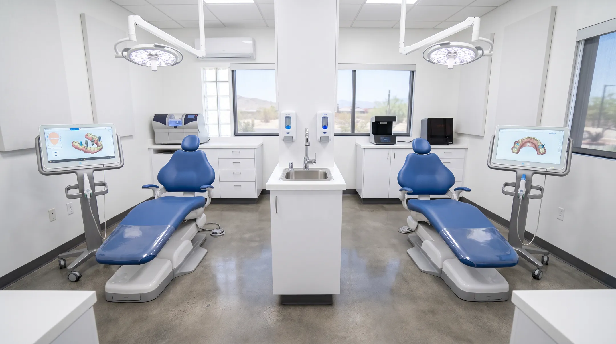 Dr Jose Moguel dental clinic treatment room in Los Algodones Mexico