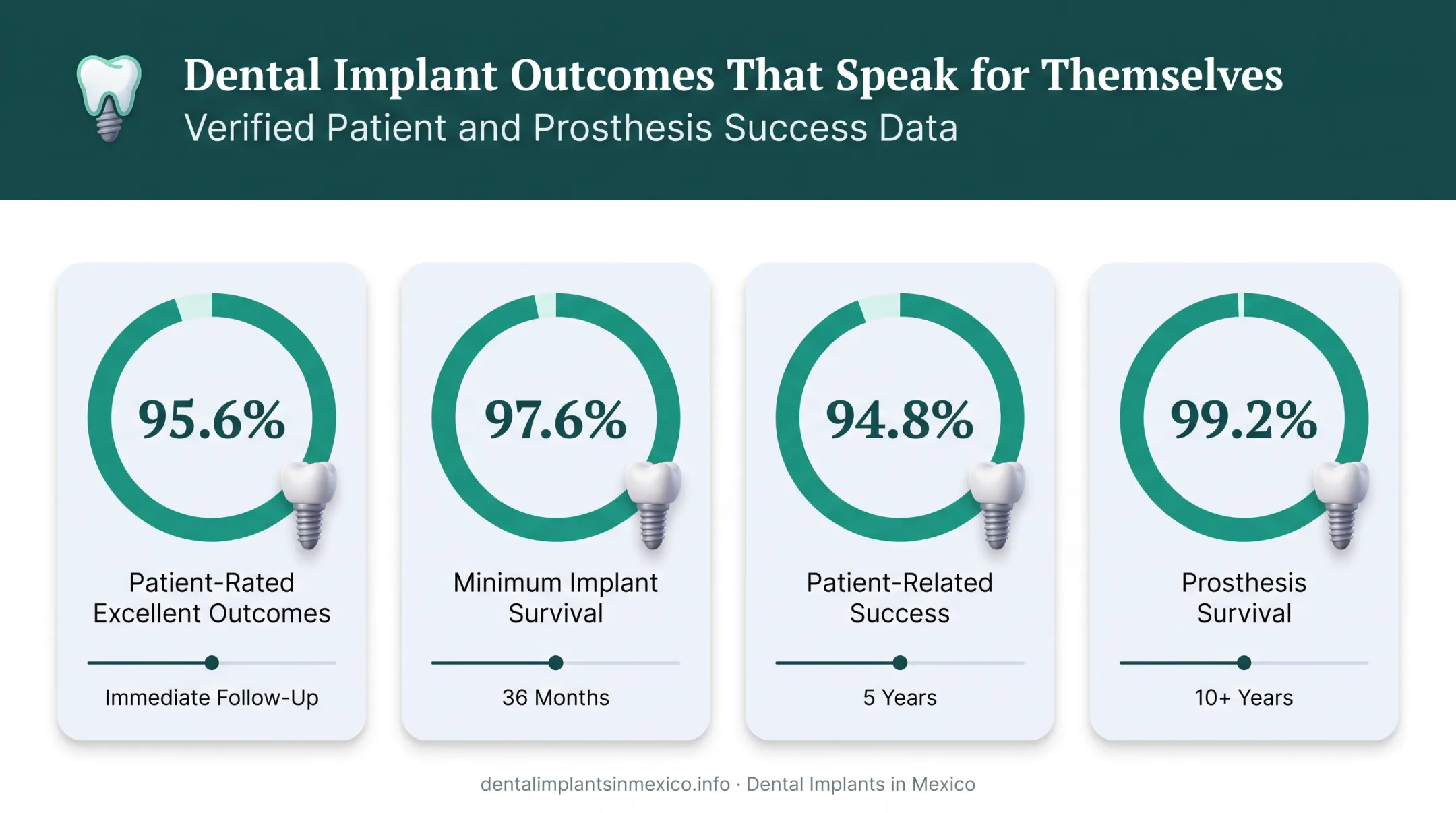 All-on-4 implant survival and patient satisfaction statistics over time