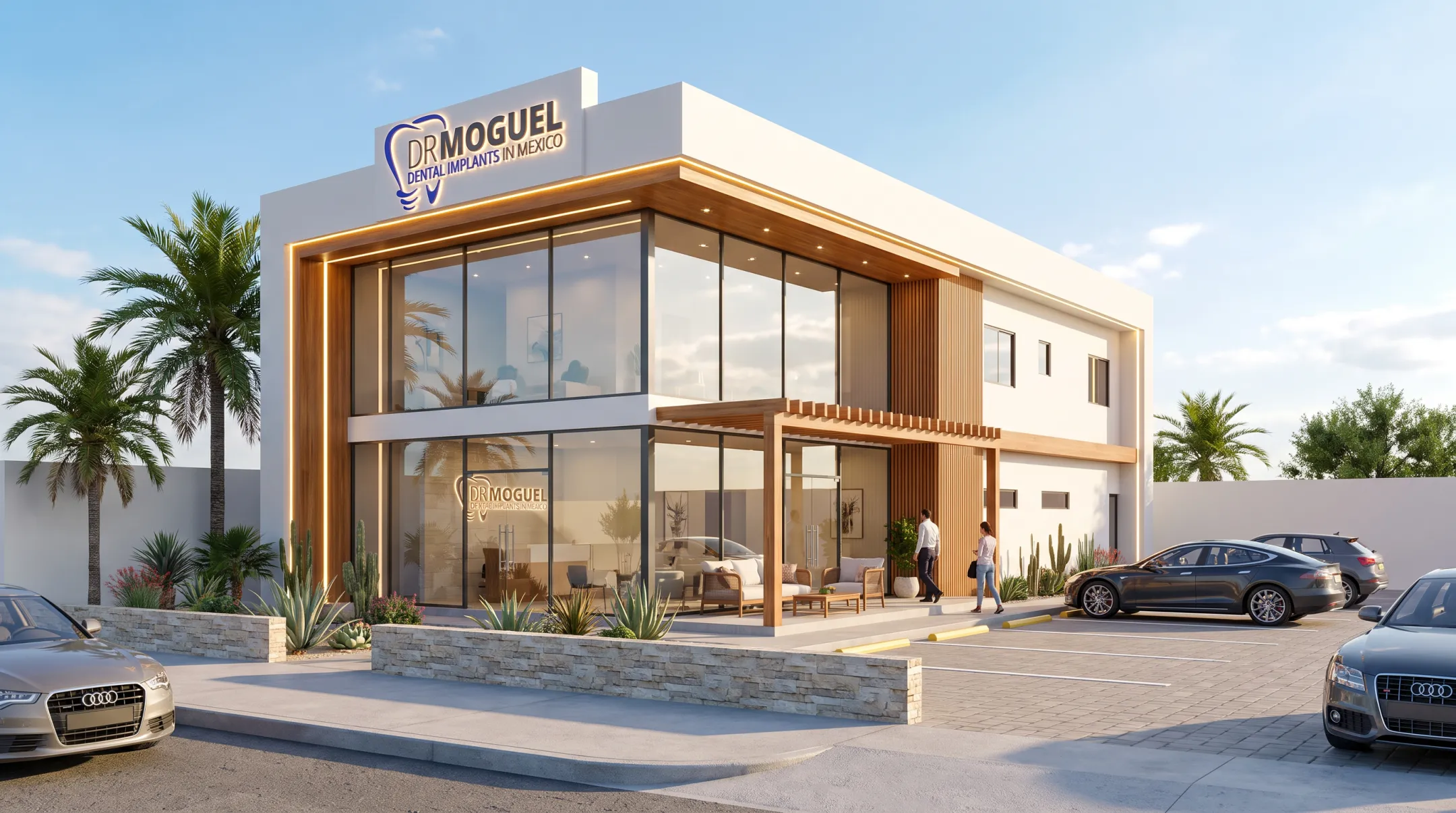 Dental Implants in Mexico clinic exterior in Los Algodones facility