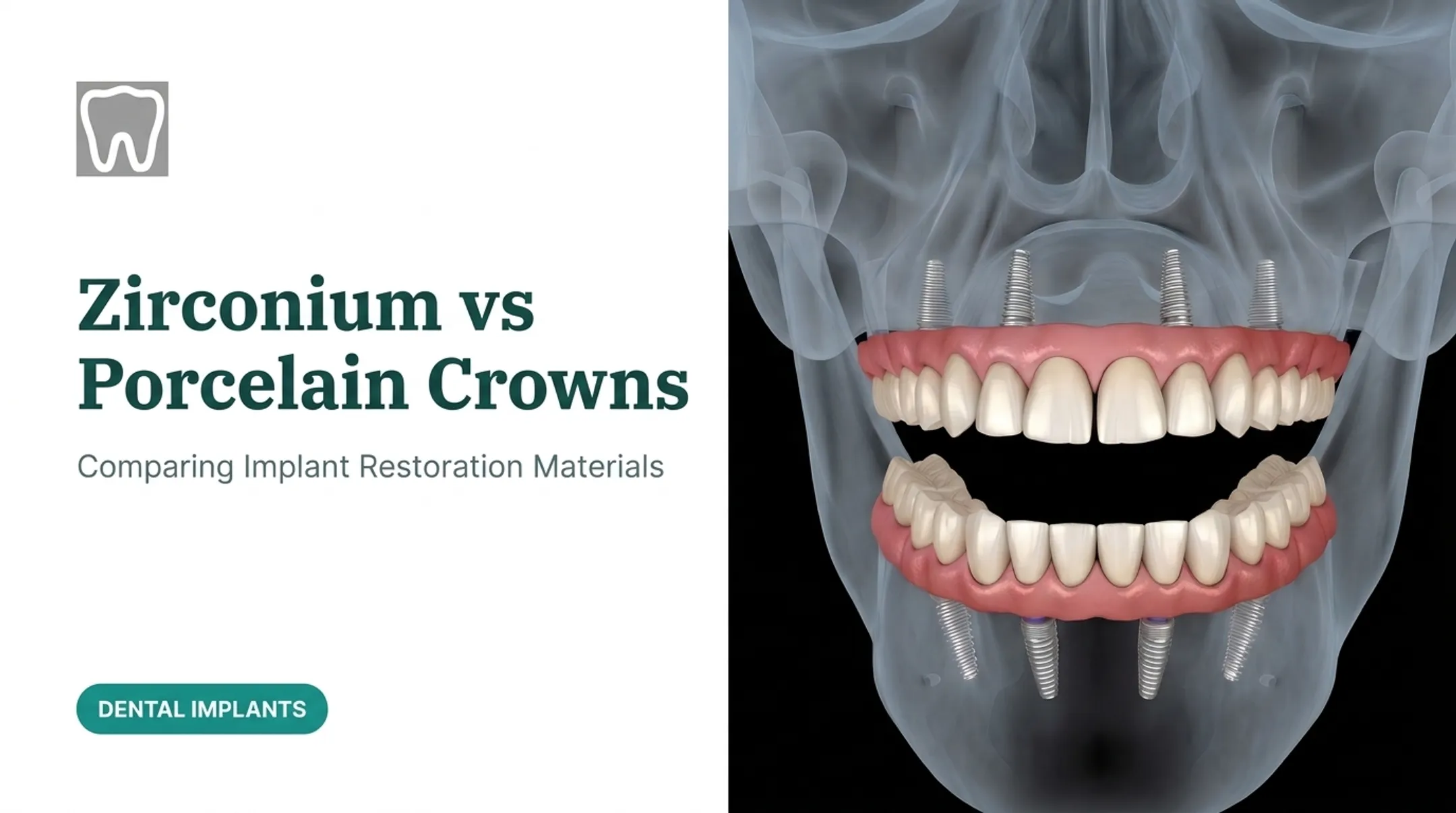 Zirconium vs Porcelain Crowns