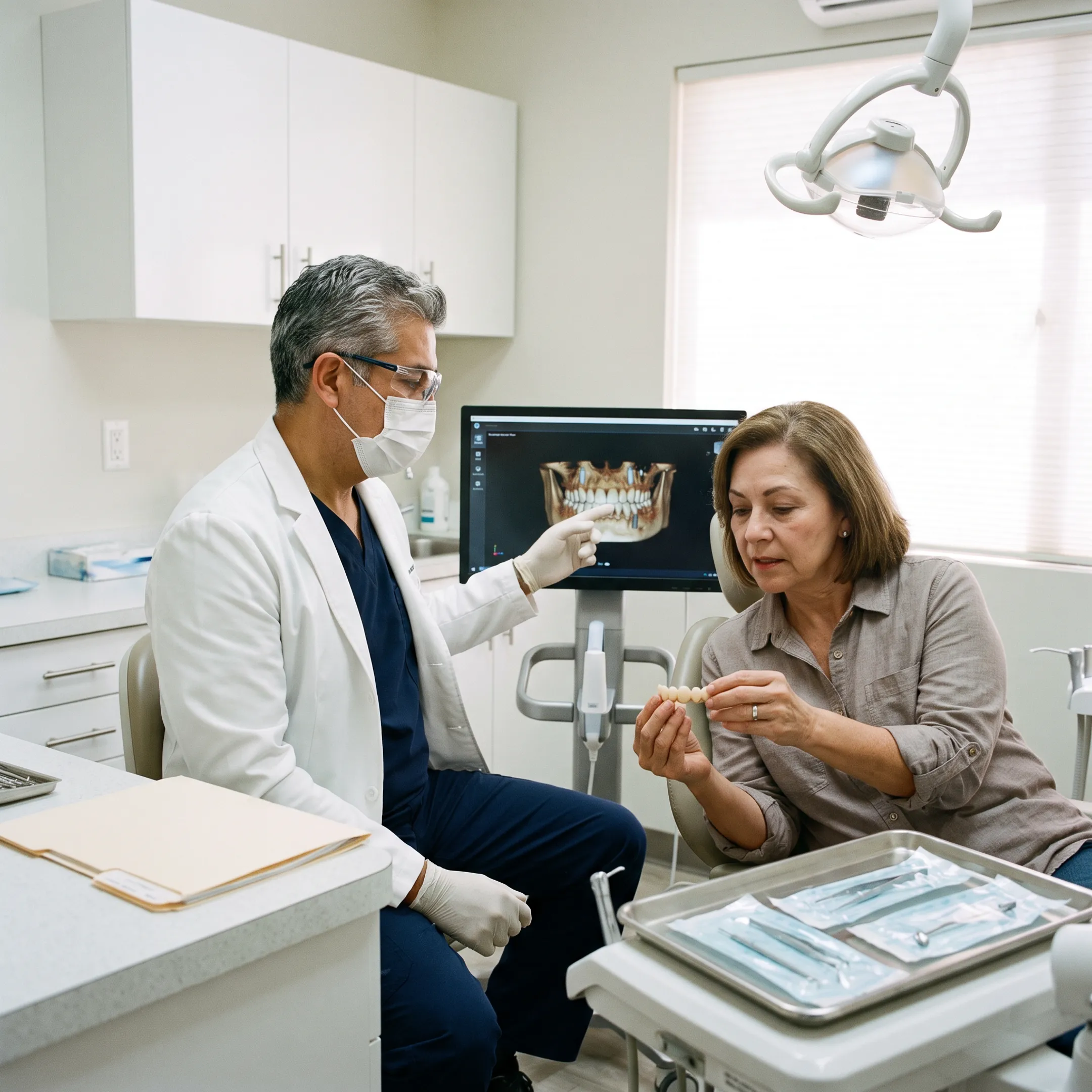 Digital planning for a same-day full-mouth implant restoration