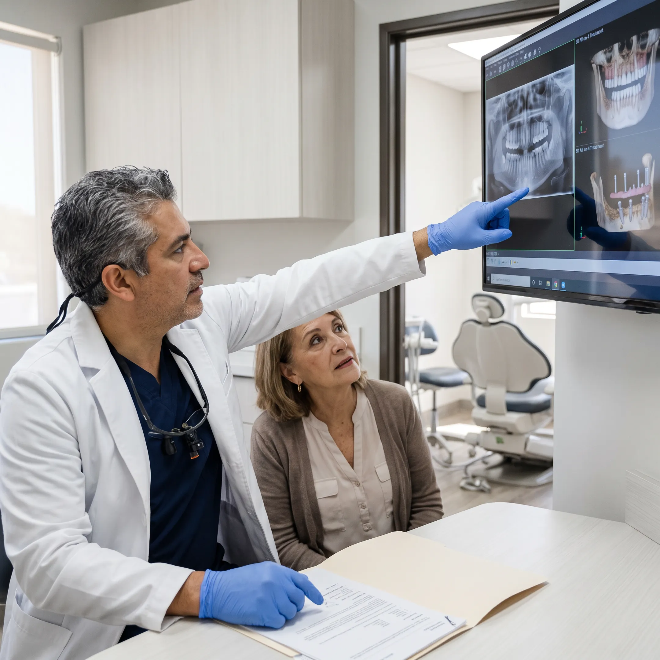All-on-4 dental implant consultation in Mexico