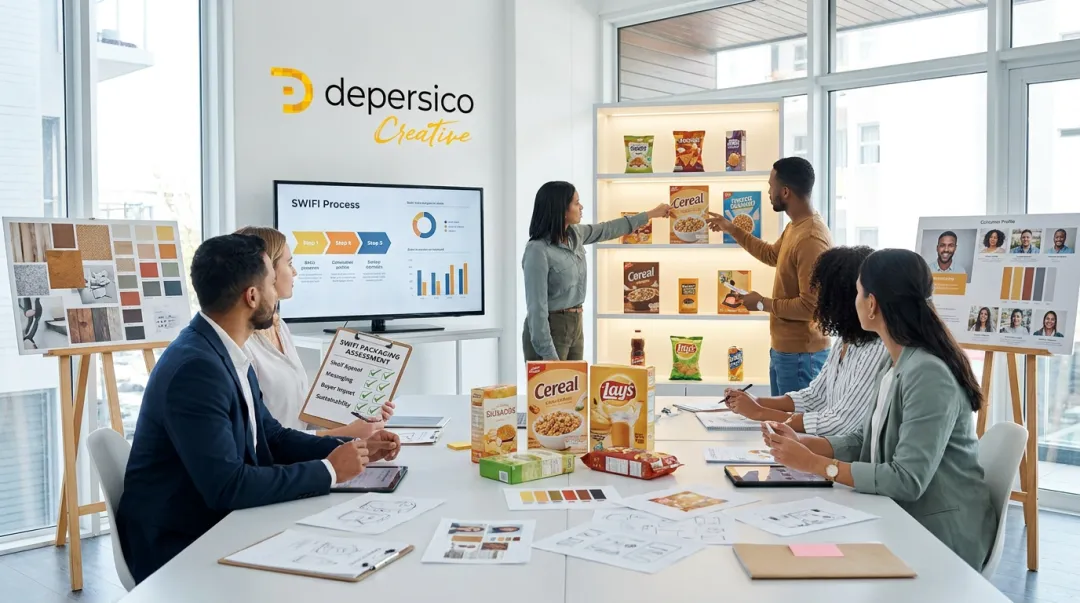 DePersico Creative SWIFI packaging visual perception assessment evaluation process
