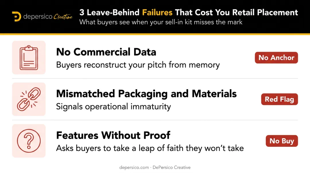 Three common food brand leave-behind failure points costing retail deals