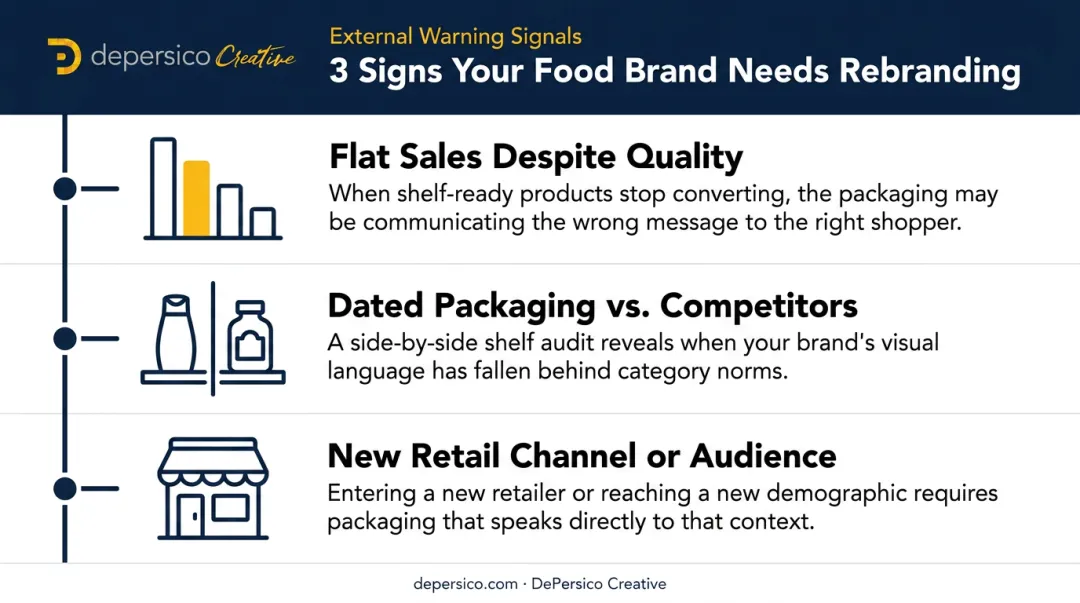 Three external warning signs food brand packaging needs a rebrand