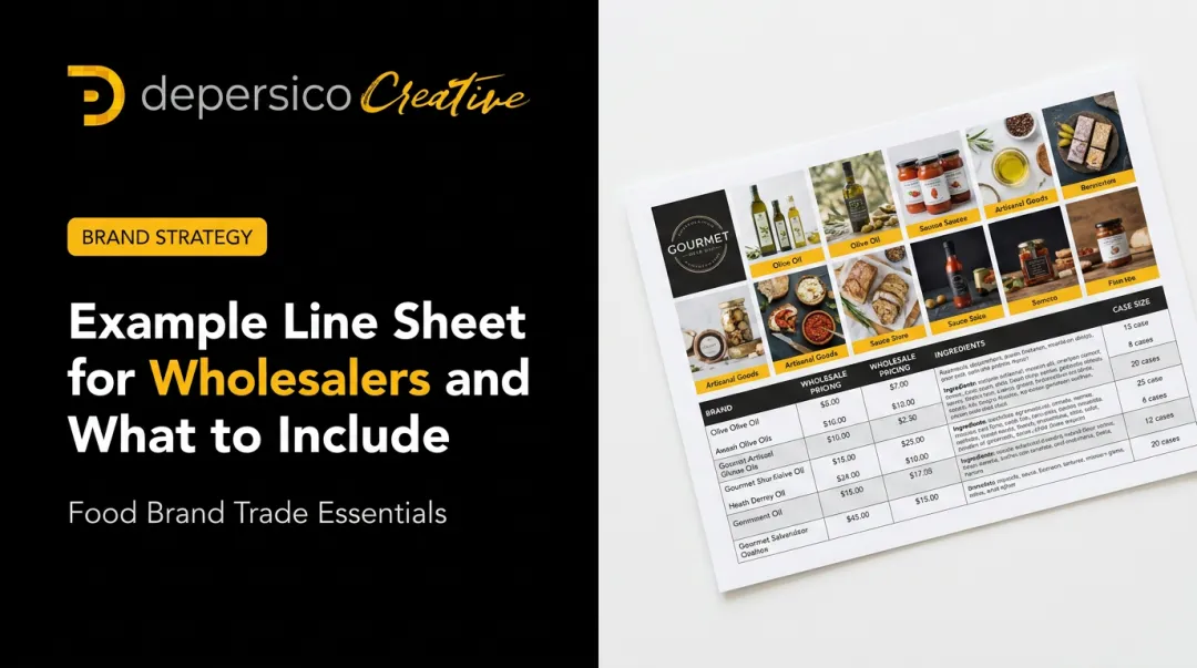 Example Line Sheet for Wholesalers and What to Include