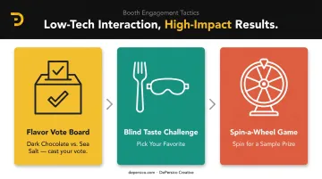 Three food festival booth interactive engagement tactics to increase visitor dwell time