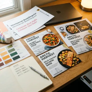 Frozen food brand naming and package design concepts