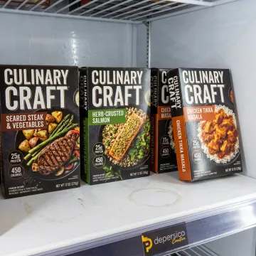 Frozen food label and package design concepts
