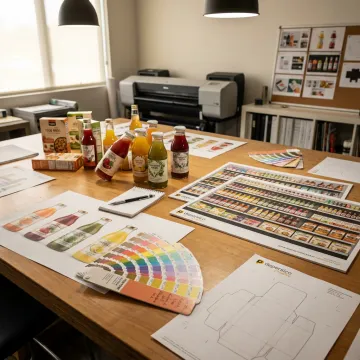 Food package design concepts for Buffalo brands