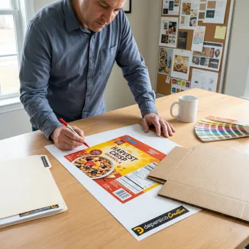 Case and carton label design review