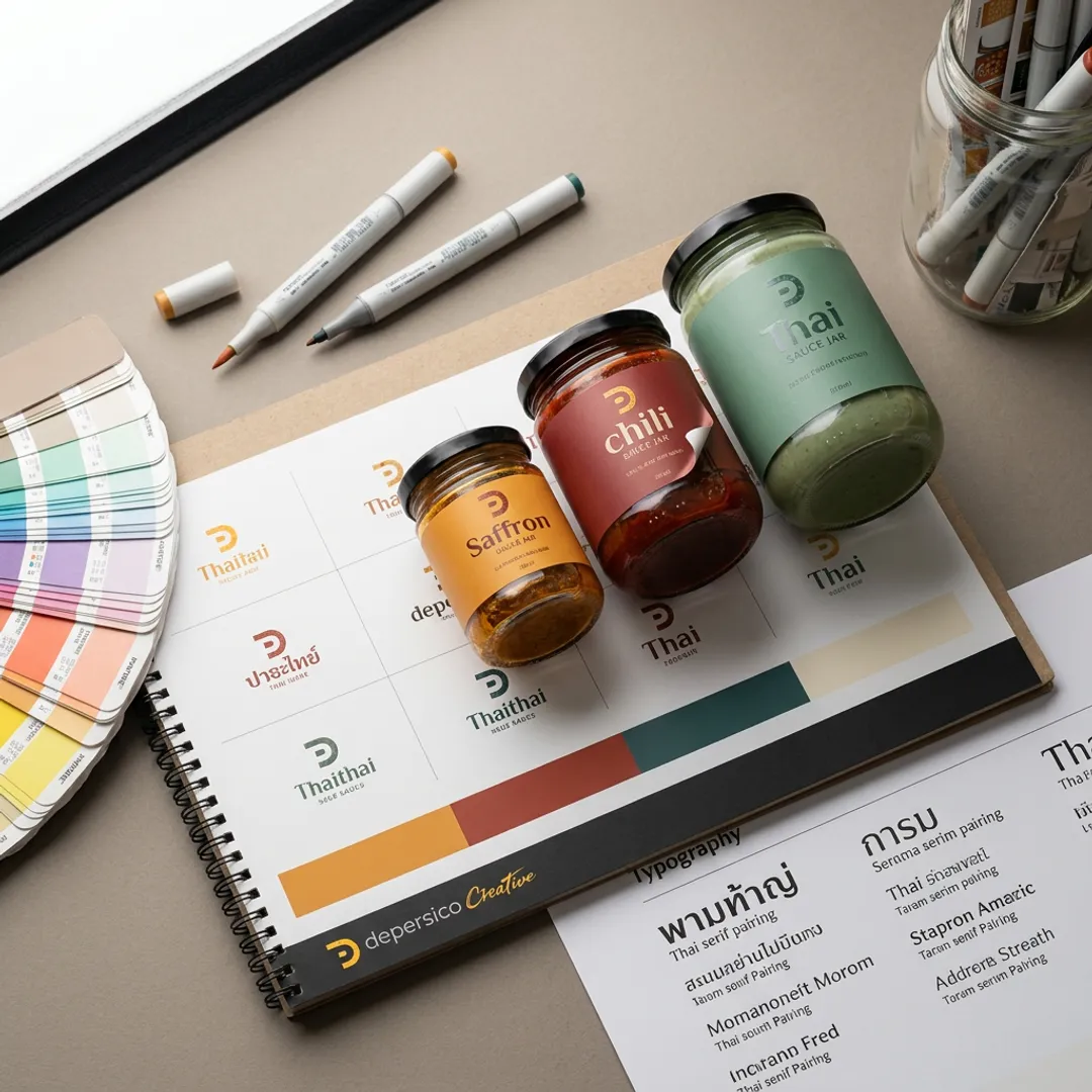 Thai Food Logo Designs for Food Brand Identity