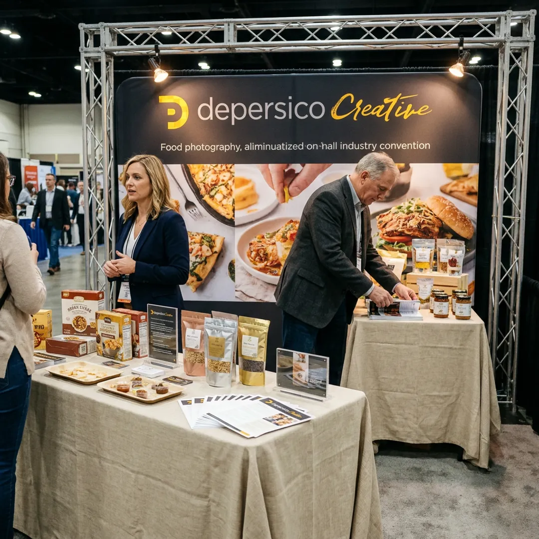 Food brand trade show booth materials