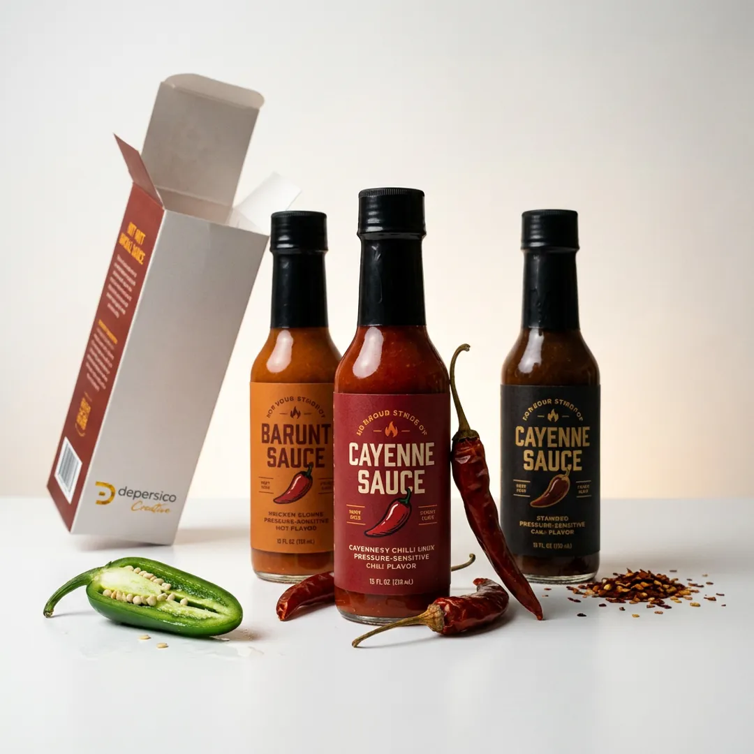 Hot Sauce Designs for Food Brand Packaging