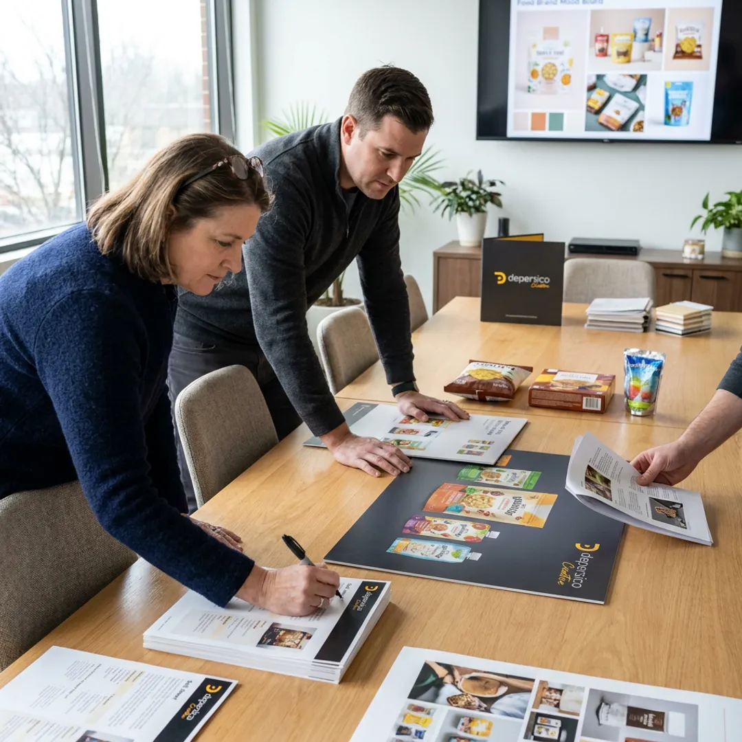 Food brand trade show planning session