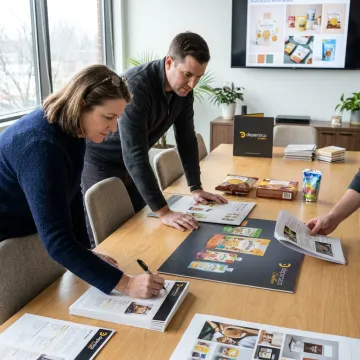 Food brand trade show planning session