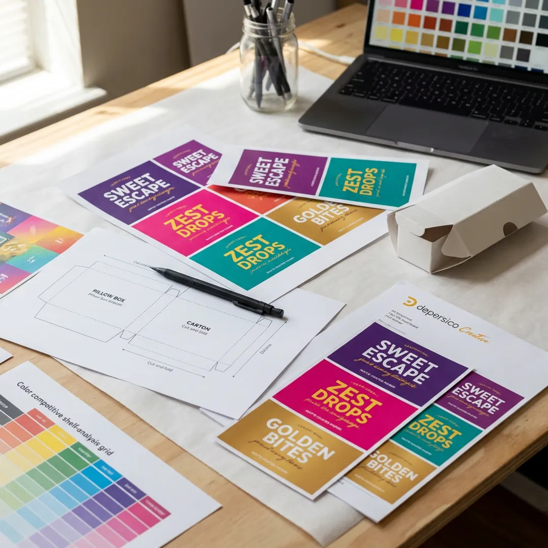 Labels for Candy Boxes Custom Design Services