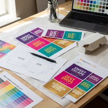 Labels for Candy Boxes Custom Design Services