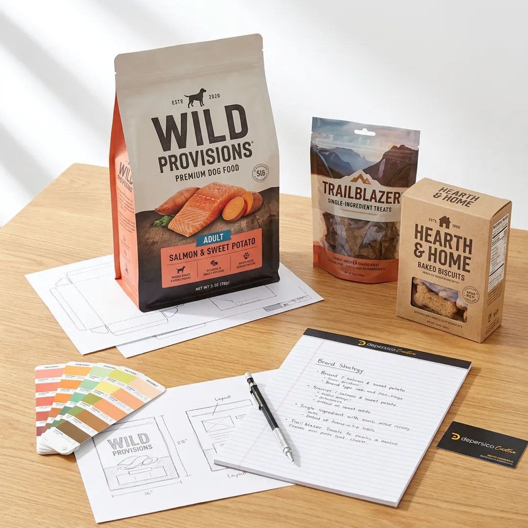 Dog Food Packaging Design for CPG and Pet Brands