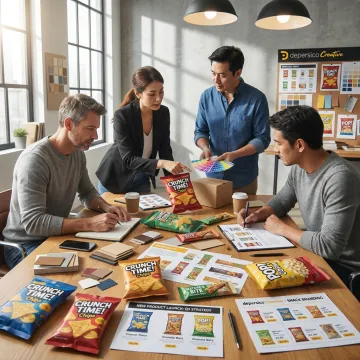 CPG package design process in a creative studio