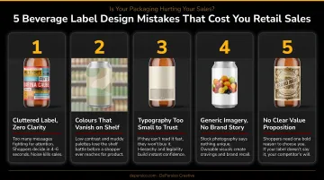 Five common beverage label design mistakes that cost brands retail sales